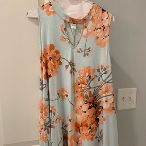 Floral tank top dress